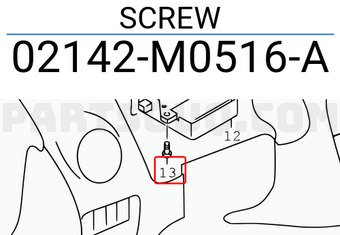 Suzuki 02142M0516A SCREW