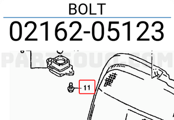 Suzuki 0216205123 BOLT