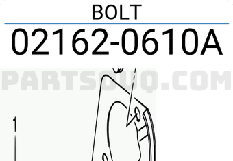 Suzuki 021620610A BOLT