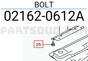 Suzuki 021620612A BOLT