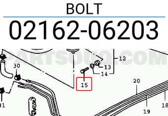 Suzuki 0216206203 BOLT