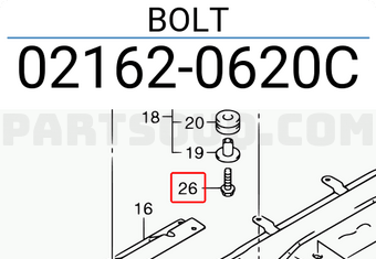Suzuki 021620620C BOLT