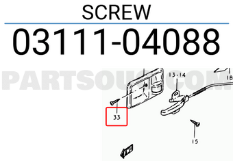 Suzuki 0311104088 SCREW
