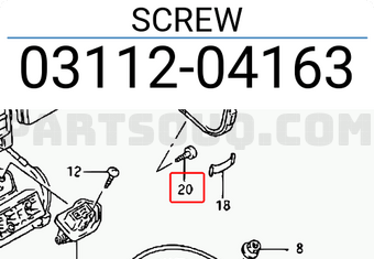 Suzuki 0311204163 SCREW