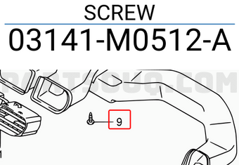 Suzuki 03141M0512A SCREW