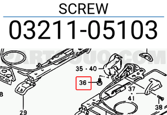 Suzuki 0321105103 SCREW