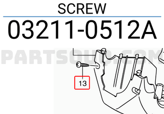 Suzuki 032110512A SCREW
