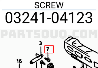 Suzuki 0324104123 SCREW
