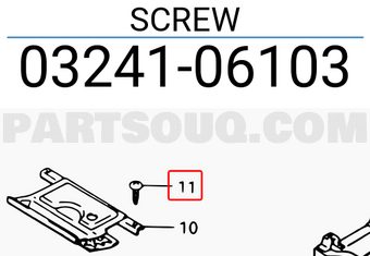 Suzuki 0324106103 SCREW