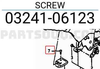 Suzuki 0324106123 SCREW