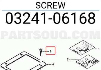Suzuki 0324106168 SCREW