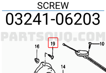 Suzuki 0324106203 SCREW