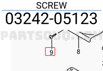 Suzuki 0324205123 SCREW