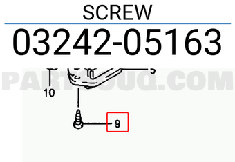 Suzuki 0324205163 SCREW
