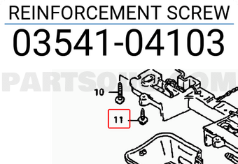 Suzuki 0354104103 REINFORCEMENT SCREW