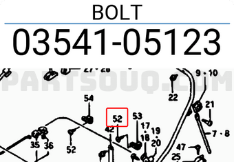 Suzuki 0354105123 BOLT