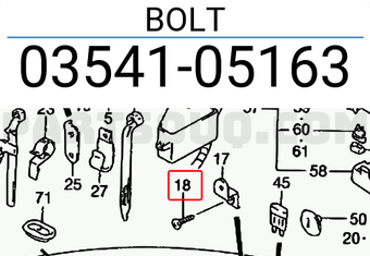 Suzuki 0354105163 BOLT