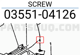 Suzuki 0355104126 SCREW
