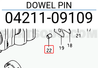 Suzuki 0421109109 DOWEL PIN