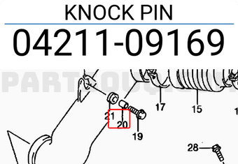 Suzuki 0421109169 KNOCK PIN