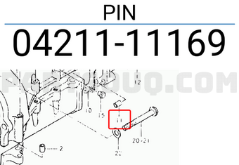 Suzuki 0421111169 PIN