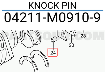 Suzuki 04211M09109 KNOCK PIN