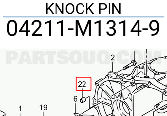 Suzuki 04211M13149 KNOCK PIN