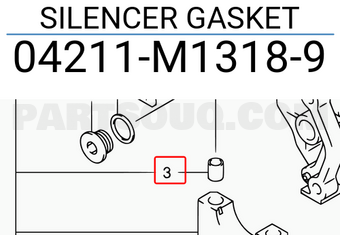 Suzuki 04211M13189 SILENCER GASKET