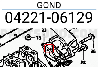Suzuki 0422106129 GOND