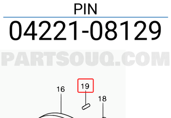 Suzuki 0422108129 PIN