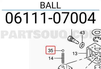 Suzuki 0611107004 BALL