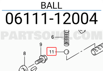 Suzuki 0611112004 BALL