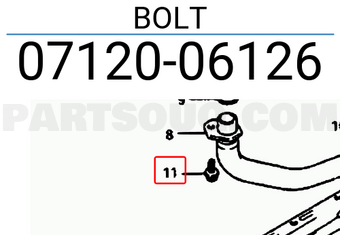 Suzuki 0712006126 BOLT