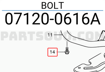 Suzuki 071200616A BOLT