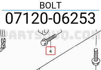 Suzuki 0712006253 BOLT