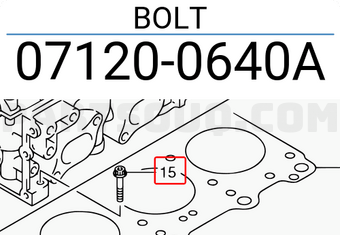 Suzuki 071200640A BOLT