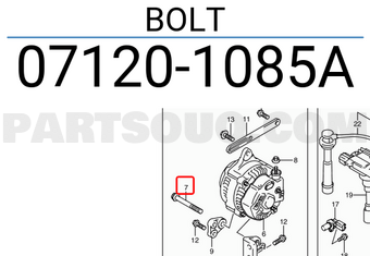 Suzuki 071201085A BOLT