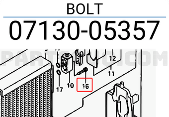 Suzuki 0713005357 BOLT