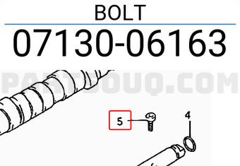 Suzuki 0713006163 BOLT
