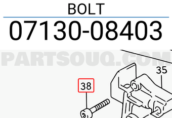 Suzuki 0713008403 BOLT