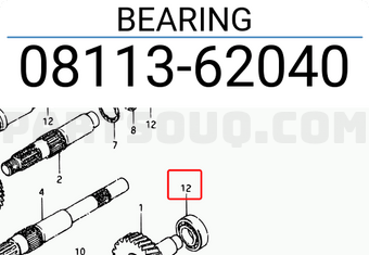 Suzuki 0811362040 BEARING