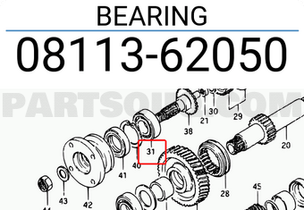 Suzuki 0811362050 BEARING