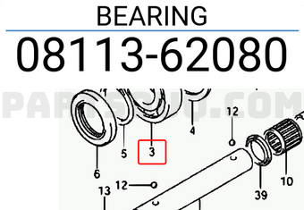 Suzuki 0811362080 BEARING