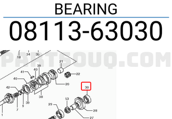 Suzuki 0811363030 BEARING