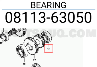Suzuki 0811363050 BEARING
