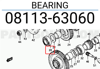 Suzuki 0811363060 BEARING