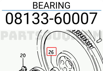 Suzuki 0813360007 BEARING