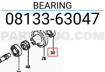 Suzuki 0813363047 BEARING