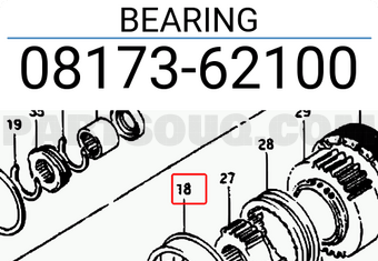 Suzuki 0817362100 BEARING