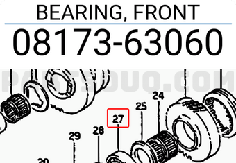 Suzuki 0817363060 BEARING, FRONT